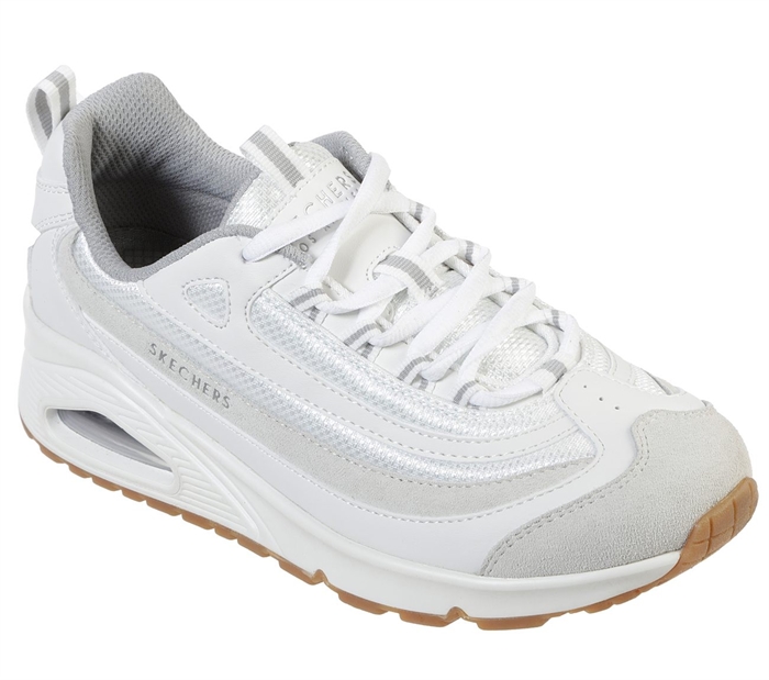 Skechers Womens UNO - Roundabout - 73678WHT