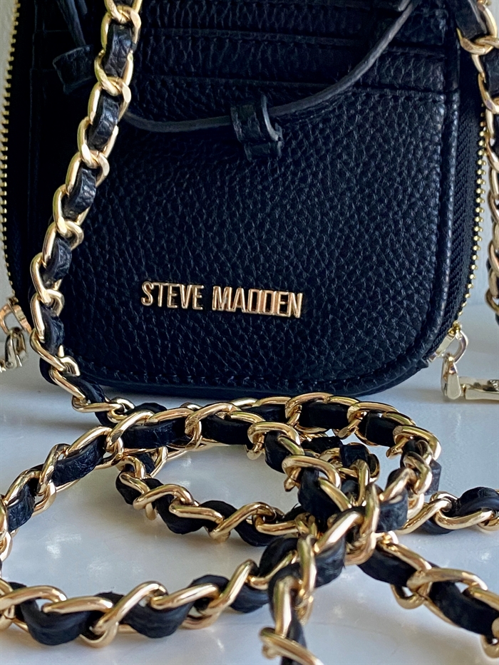 Steve Madden SM13000319 Bellis Crossbody Sort m guld